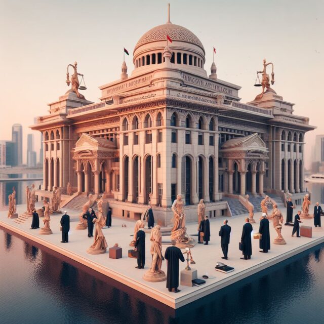 Arbitration court-Representational AI image
